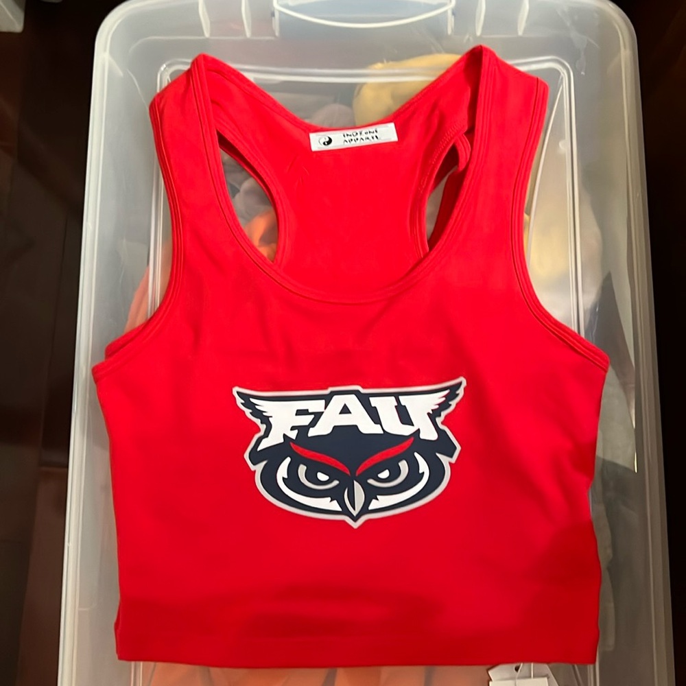 FAU CROPPED RACERBACK TANK